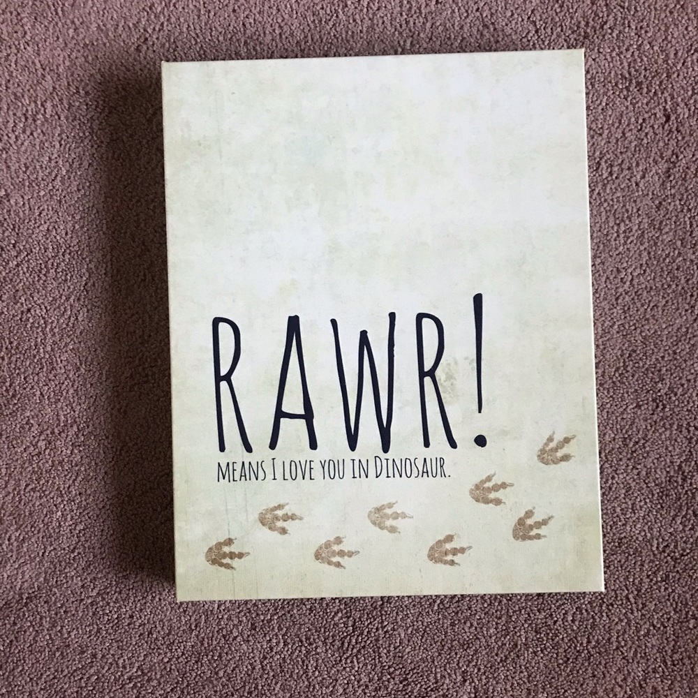 Dinosaur theme wall art